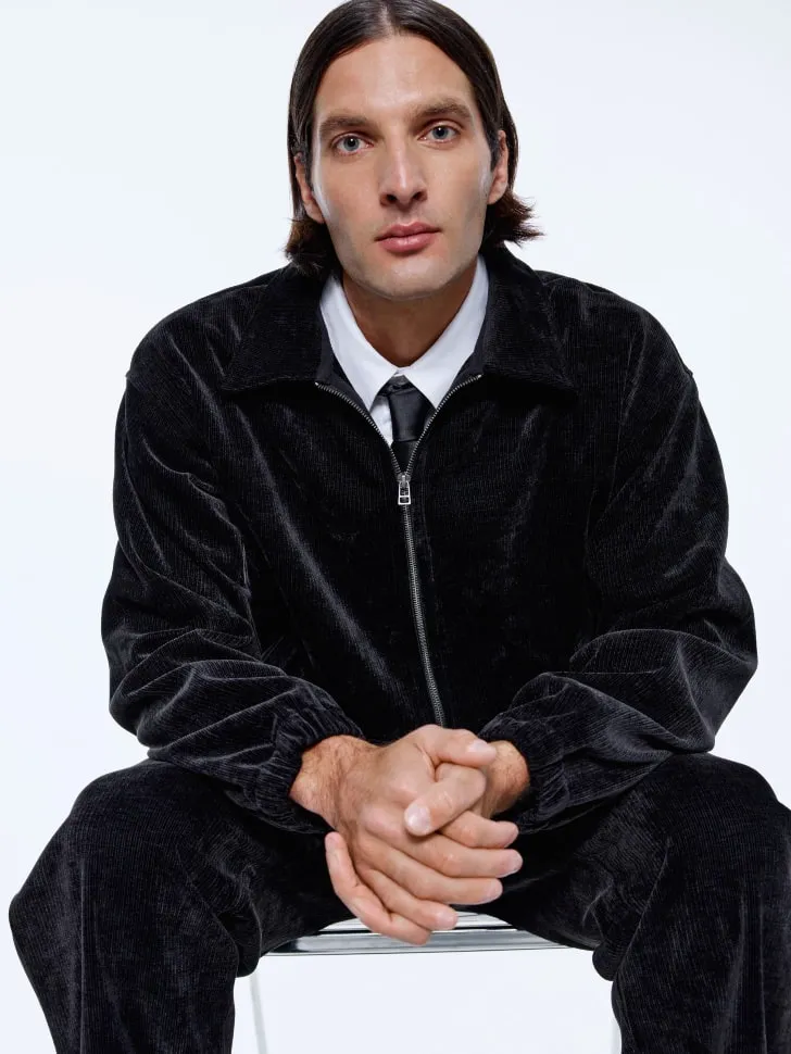 Толстовка на молнии, черный, арт. 15770