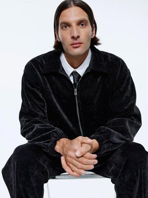 Толстовка на молнии, черный, арт. tlv001