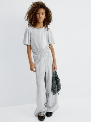 Комбинезон с эффектом металлик, серебристый, арт. 12345