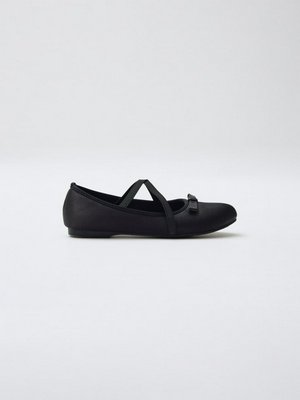 Атласные балетки, черный, арт. art-001