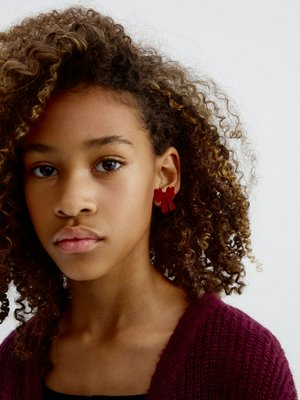 Серьги-клипсы, красный, арт. n/a