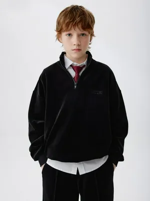 Велюровый свитшот с вышивкой, арт. 15785