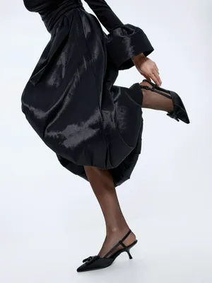 Сатиновые туфли с бантом, арт. 15792