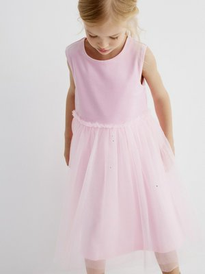 Платье с юбкой из блестящей сетки для девочек, арт. 15804