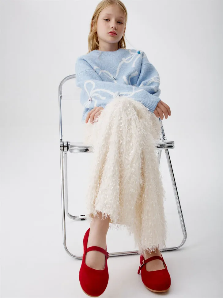 Пушистые широкие брюки, арт. 15805