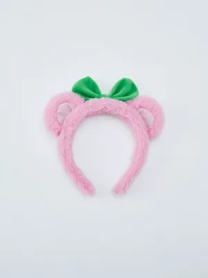 Пушистый ободок с ушками Виви, розовый, арт. 15822