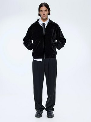 Классические брюки прямого кроя, черный, арт. 001