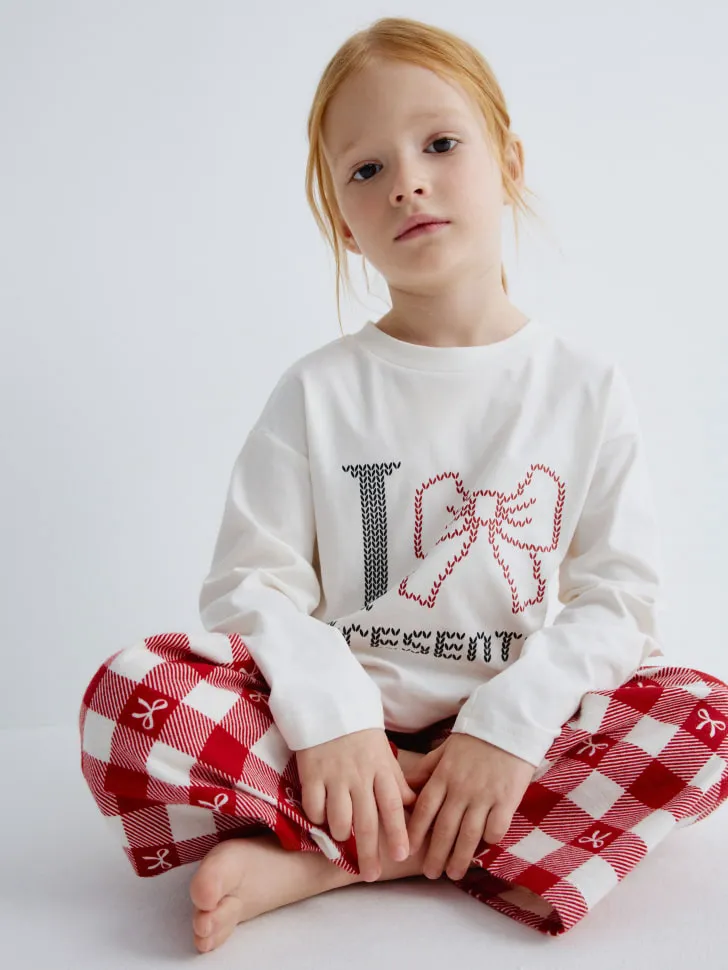 Новогодняя пижама с принтом, арт. 15864