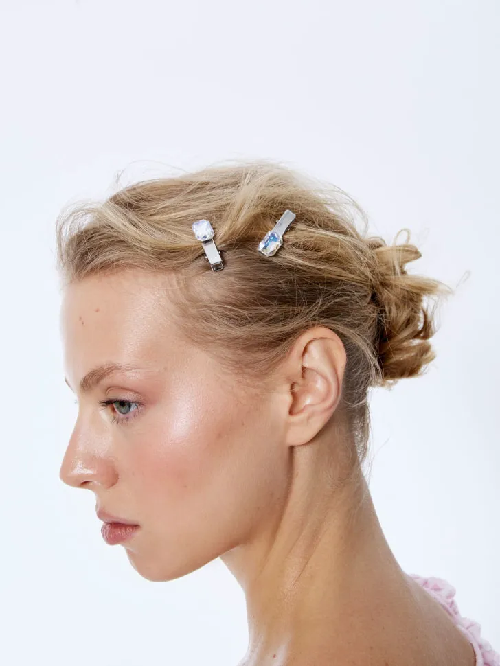 Заколки для волос, серебристый, арт. 15869