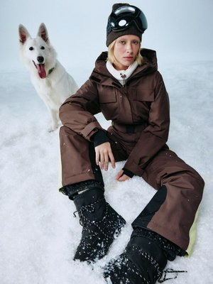 Горнолыжный комбинезон, коричневый, арт. a7532