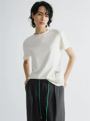 Футболка оверсайз с принтом и патчем, арт. 15895