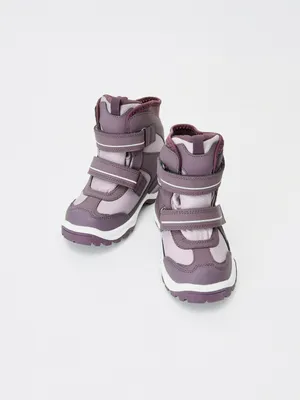 Зимние мембранные ботинки для девочек, фиолетовый, арт. 00001