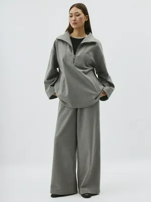 Широкие брюки с содержанием шерсти, арт. 15925