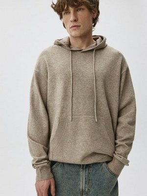 Вязаное худи оверсайз, бежевый, арт. 15927