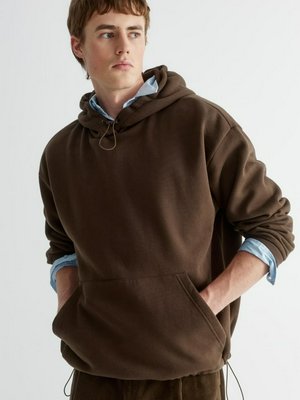 Худи Oversize fit, коричневый, арт. mnhdi001