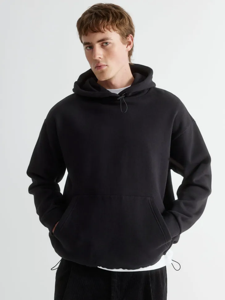 Худи Oversize fit, черный, арт. 15933