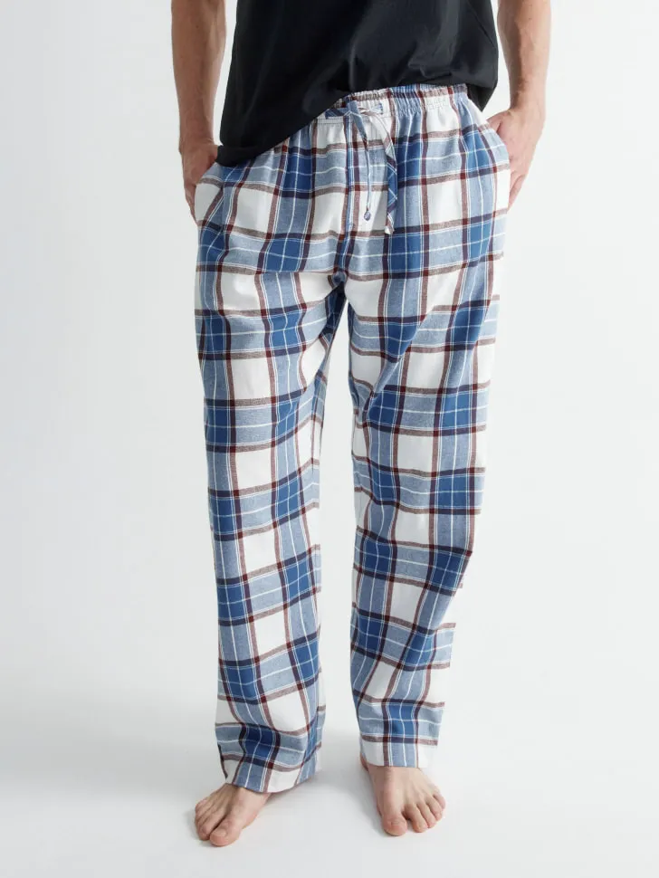 Пижамные брюки из фланели в клетку, разноцветный, арт. 15953