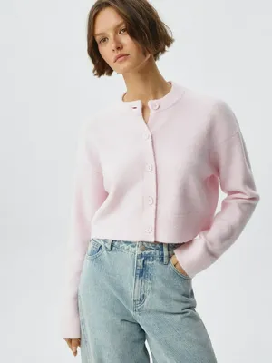 Вязаный кардиган с содержанием шерсти, арт. 1596