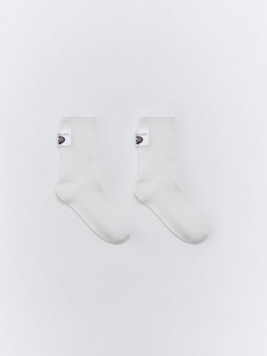 Высокие носки SELA x Мосфильм, белый, арт. slmfsk1