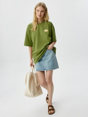 Джинсовая мини-юбка, светло-голубой, арт. 16069