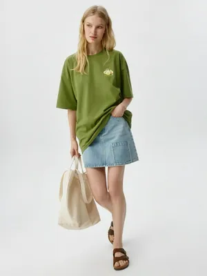 Джинсовая мини-юбка, арт. 16069