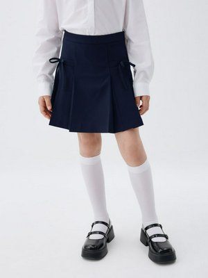 Юбка-шорты в складку с бантиками, арт. 1634