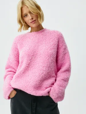 Пушистый оверсайз джемпер, арт. 1666