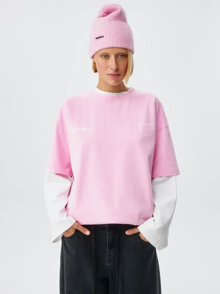 Футболка Oversize Fit, розовый, арт. 1667