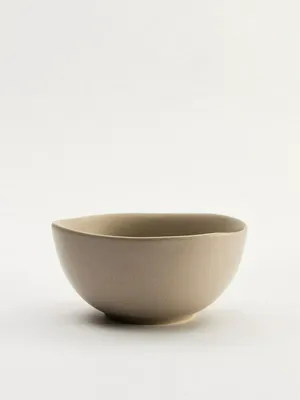 Глубокая тарелка из керамики, бежевый, арт. 001