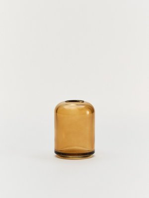 Ваза стеклянная, янтарный, арт. 00001