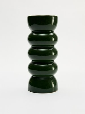 Ваза из фаянса, зеленый, арт. 16716