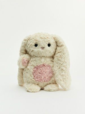 Мягкая игрушка Заяц, бежевый, розовый, арт. 00001