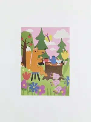 Детский постер, цветной, арт. 001