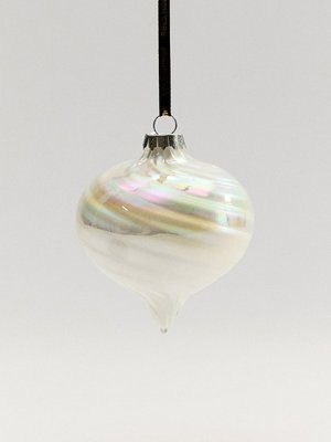 Елочное украшение из стекла, перламутровый, арт. неизвестен