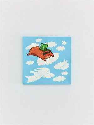 Набор бумажных салфеток с Вигге и Бу, голубой, арт. 16740