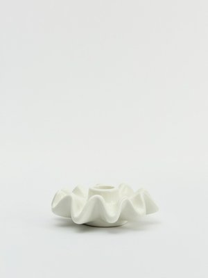 Подсвечник из фарфора, белый, арт. 001