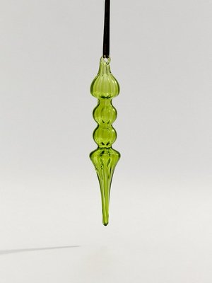 Елочное украшение из стекла, зеленый, арт. noart101