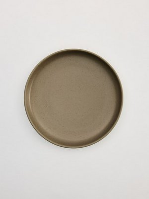 Десертная тарелка из керамики, бежевый, арт. art001