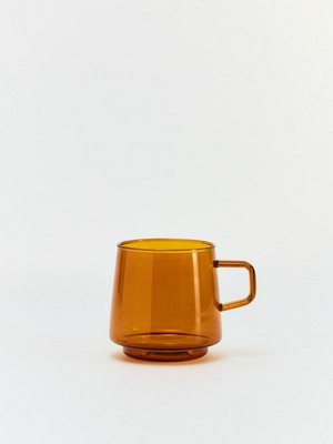 Кружка из стекла, янтарный, арт. n/a