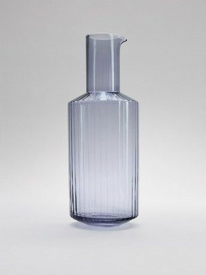 Декантер для вина из стекла с рельефным узором, сиреневый, арт. art001