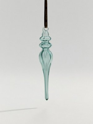 Елочное украшение из стекла, голубой, арт. 16824