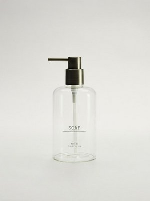 Дозатор для жидкого мыла, прозрачный, бронзовый, арт. 001