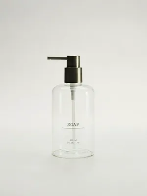 Дозатор для жидкого мыла, прозрачный, бронзовый, арт. 001