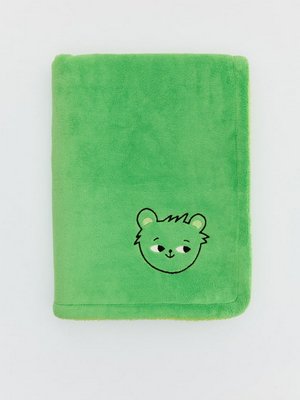 Детский флисовый плед с Вигге, зеленый, арт. fls001