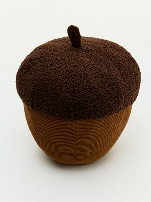 Детская декоративная подушка в форме желудя, темно-коричневый, коричневый, арт. n/a