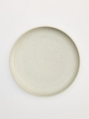 Обеденная тарелка из керамики, бежевый с вкраплениями, арт. art001