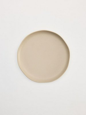 Десертная тарелка из керамики, бежевый, арт. 001