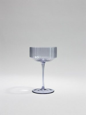 Бокал из стекла с рельефным узором, фиолетовый, арт. n/a