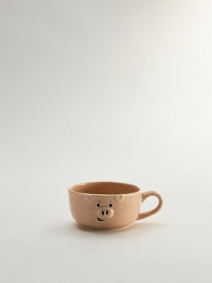 Детская кружка из фарфора, розовый, арт. noarticle