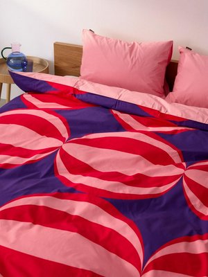 Двуспальный комплект постельного белья без простыни, цветной, арт. 12345